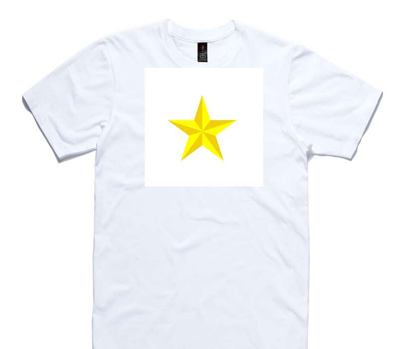 Custom AS Colour 100% Cotton White T-Shirt
