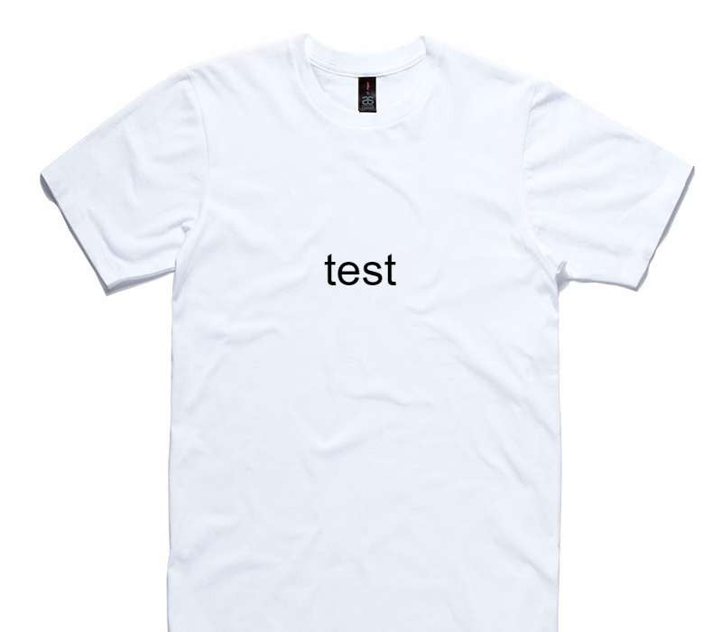 Custom AS Colour 100% Cotton White T-Shirt