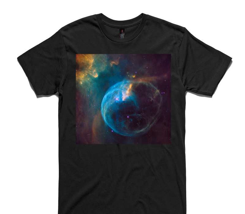 Custom AS Colour 100% Cotton Black T-Shirt