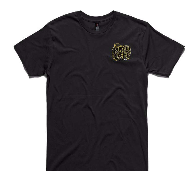 Custom AS Colour 100% Cotton Black T-Shirt