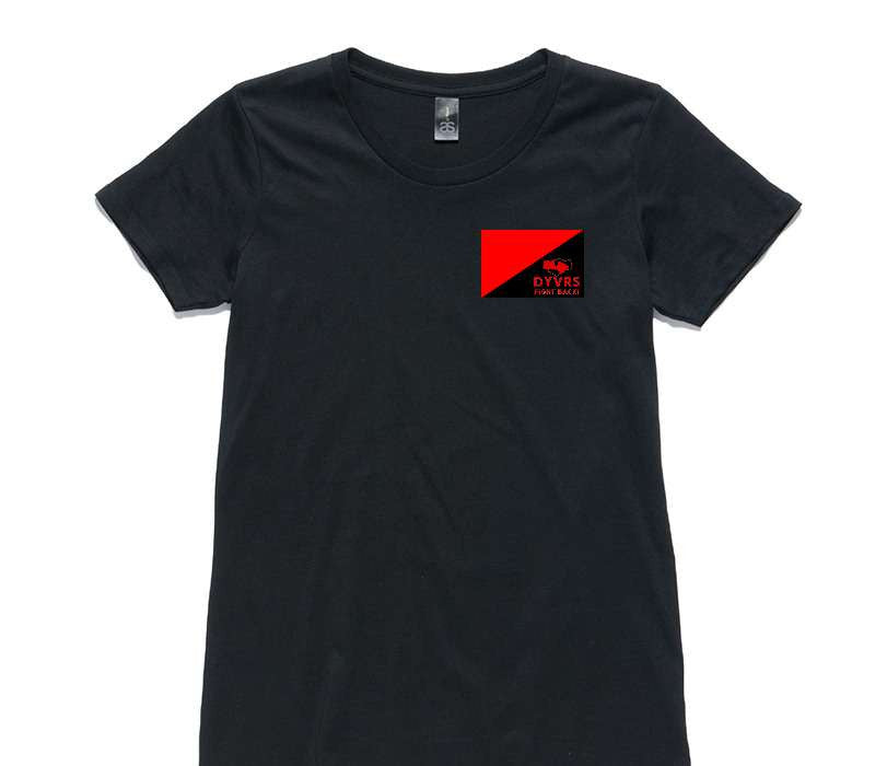 Custom Womens AS Colour 100% Cotton Black T-Shirt