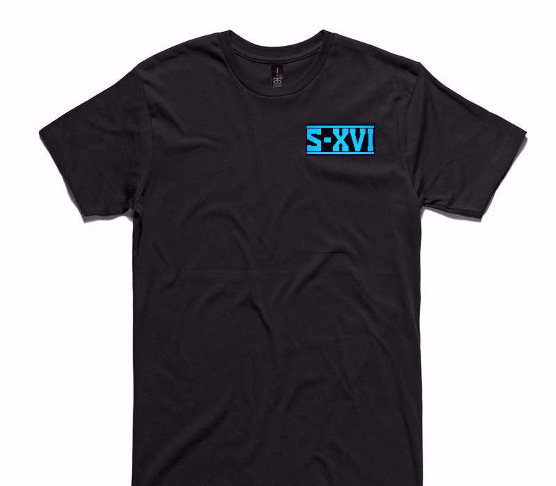 Custom AS Colour 100% Cotton Black T-Shirt