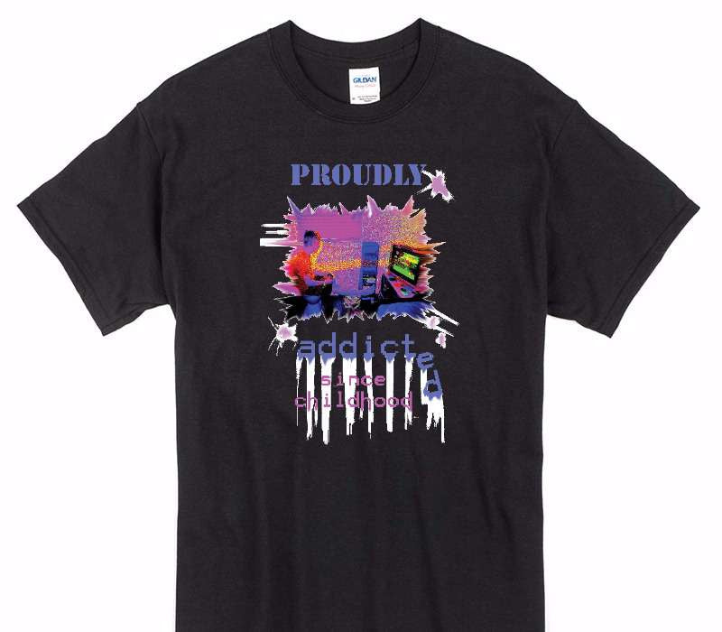 Custom Gildan 100% Cotton Black T-Shirt