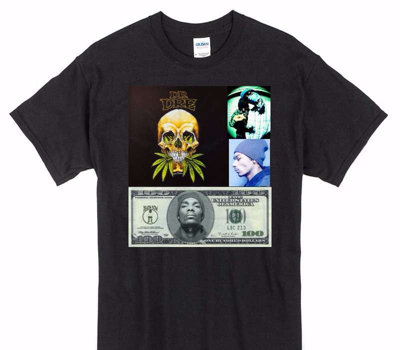 Custom Gildan 100% Cotton Black T-Shirt