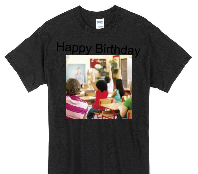 Custom Gildan 100% Cotton Black T-Shirt