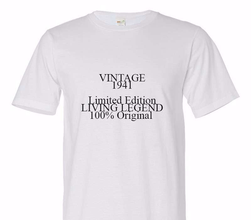 Custom Adult 100% Organic Cotton White T-Shirt