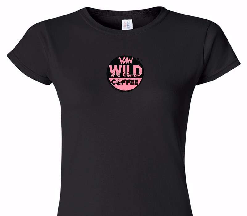 Custom Womens Soft Style 100% Cotton Black T-Shirt
