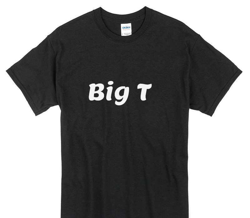 Custom Gildan 100% Cotton Black T-Shirt