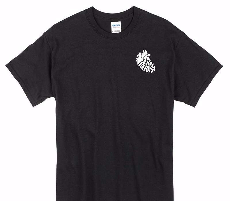Custom Gildan 100% Cotton Black T-Shirt
