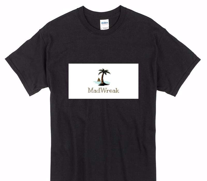 Custom Gildan 100% Cotton Black T-Shirt