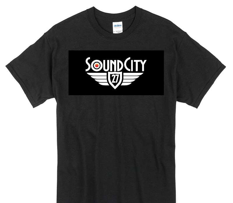 Custom Gildan 100% Cotton Black T-Shirt