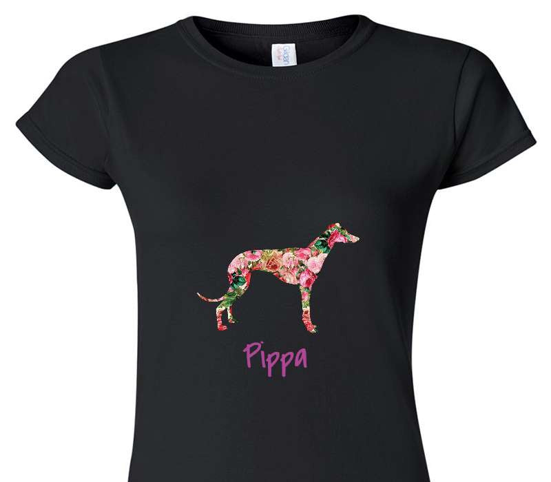 Custom Womens Soft Style 100% Cotton Black T-Shirt