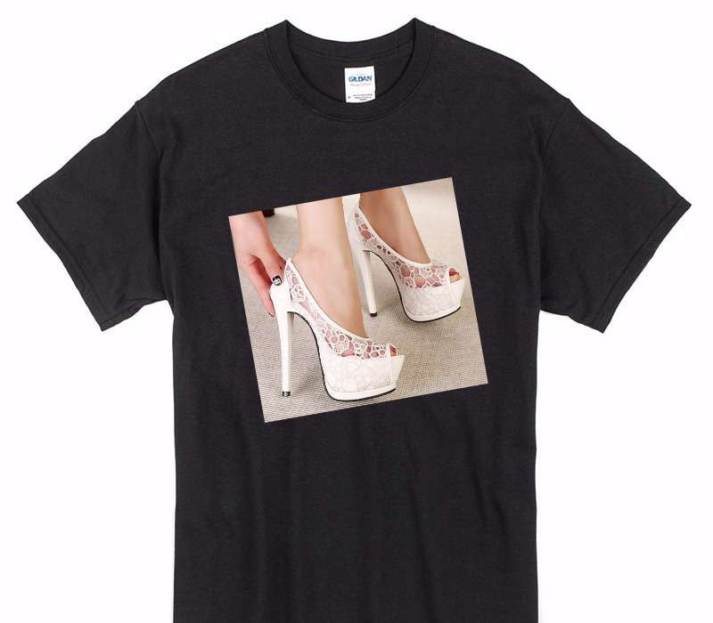 Custom Gildan 100% Cotton Black T-Shirt