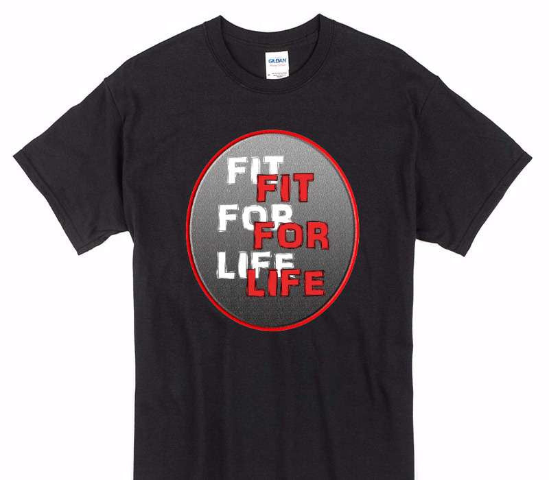 Custom Gildan 100% Cotton Black T-Shirt