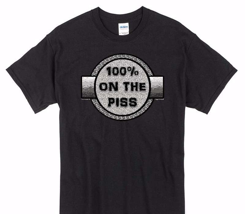 Custom Gildan 100% Cotton Black T-Shirt