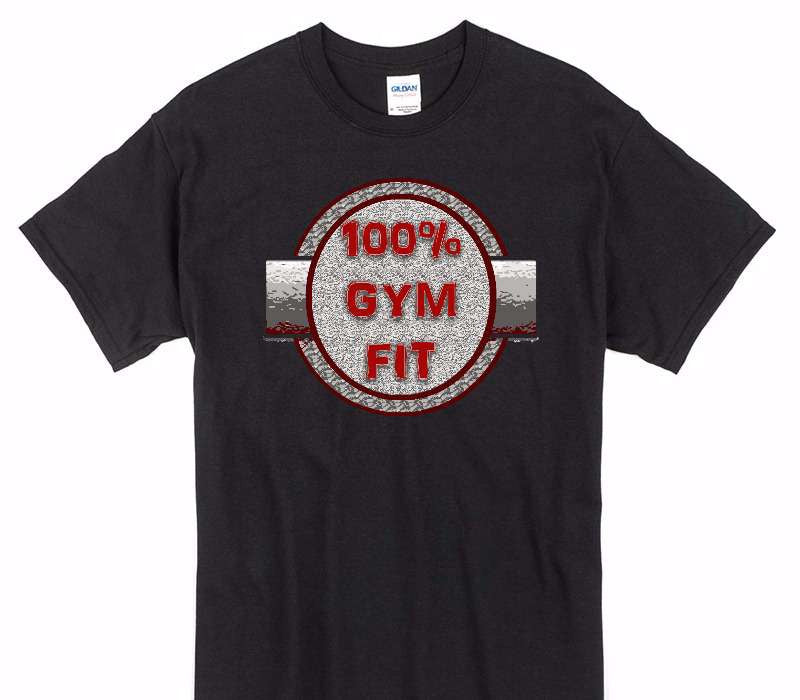 Custom Gildan 100% Cotton Black T-Shirt