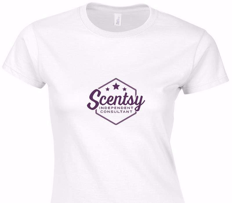 Custom Womens Soft Style 100% Cotton White T-Shirt