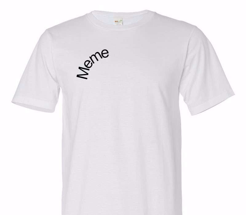 Custom Adult 100% Organic Cotton White T-Shirt