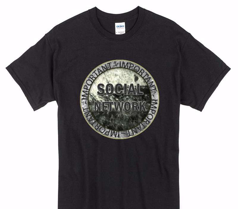 Custom Gildan 100% Cotton Black T-Shirt
