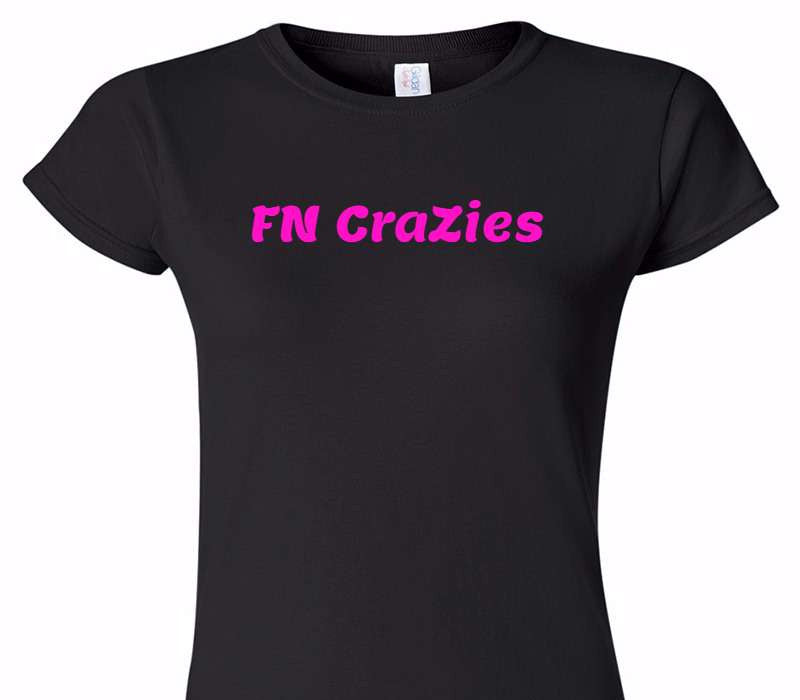 Custom Womens Soft Style 100% Cotton Black T-Shirt