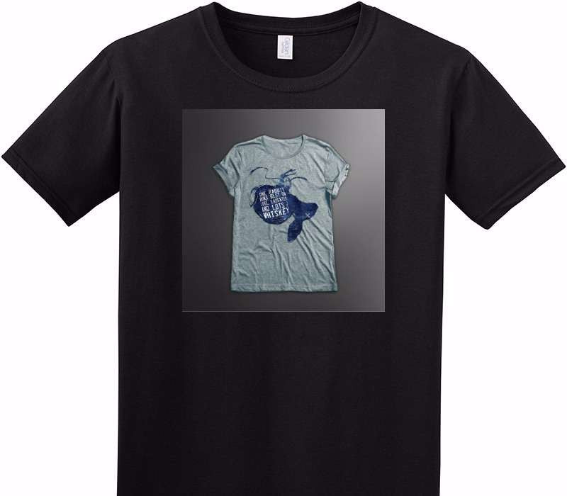 Custom Adult Soft Style 100% Cotton Black T-Shirt