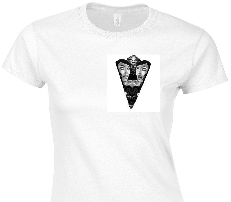 Custom Womens Soft Style 100% Cotton White T-Shirt