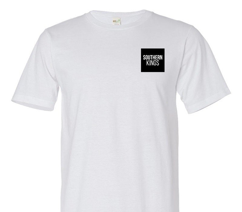 Custom Adult 100% Organic Cotton White T-Shirt