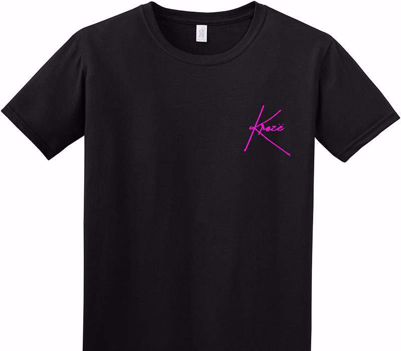 Custom Adult Soft Style 100% Cotton Black T-Shirt