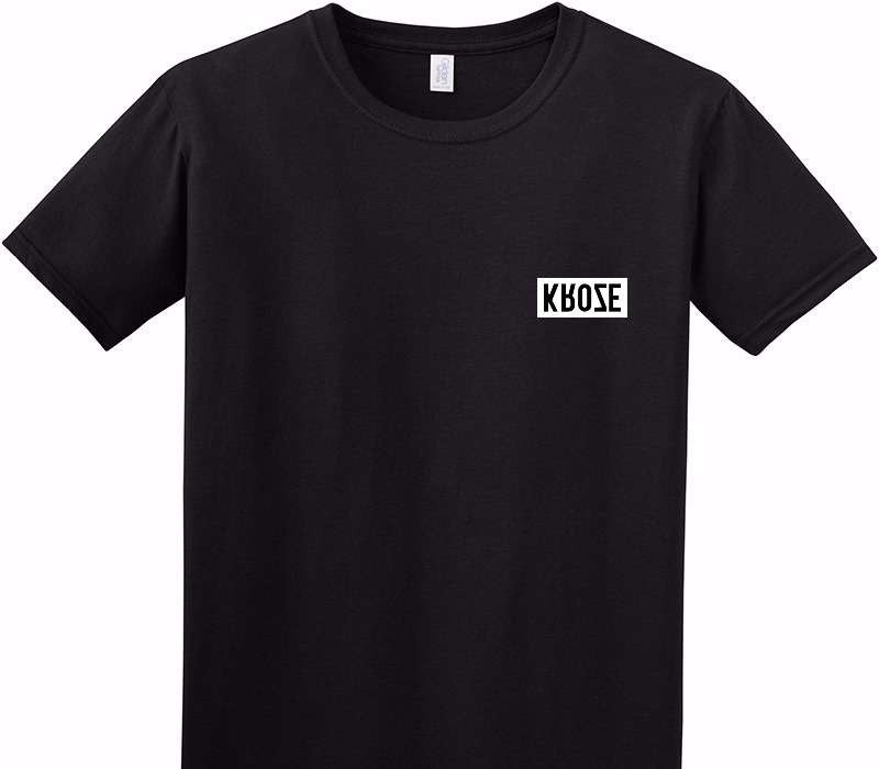 Custom Adult Soft Style 100% Cotton Black T-Shirt