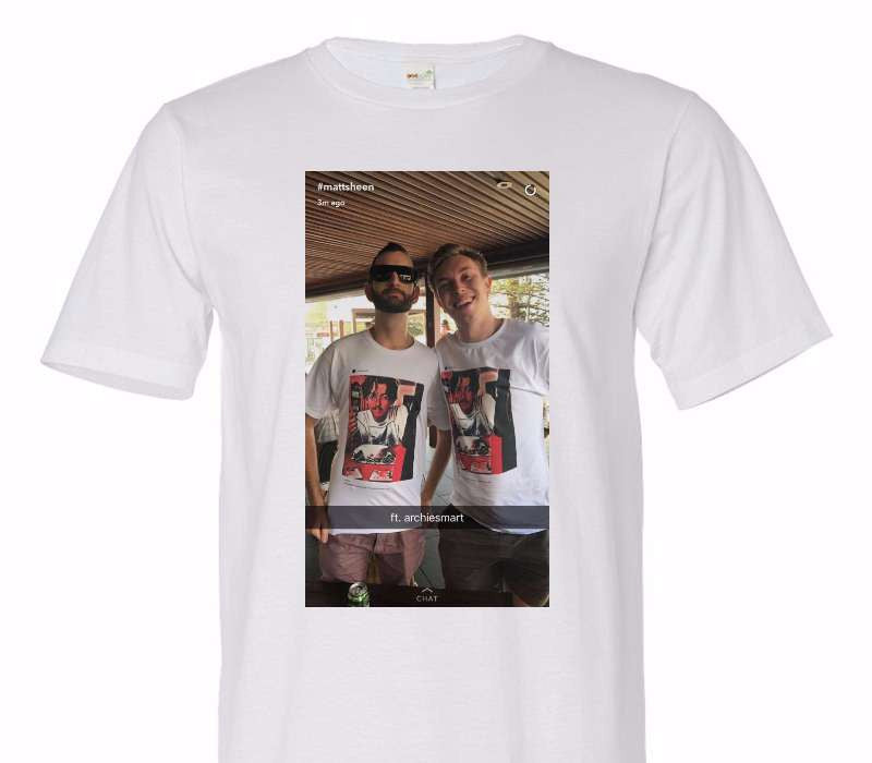 Custom Adult 100% Organic Cotton White T-Shirt