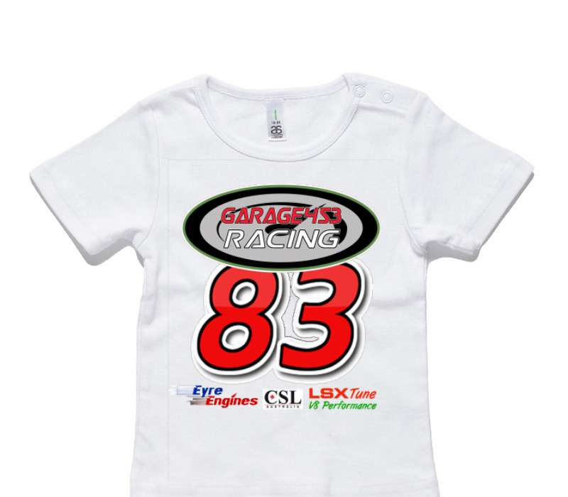 Custom AS Colour White Baby T-Shirt