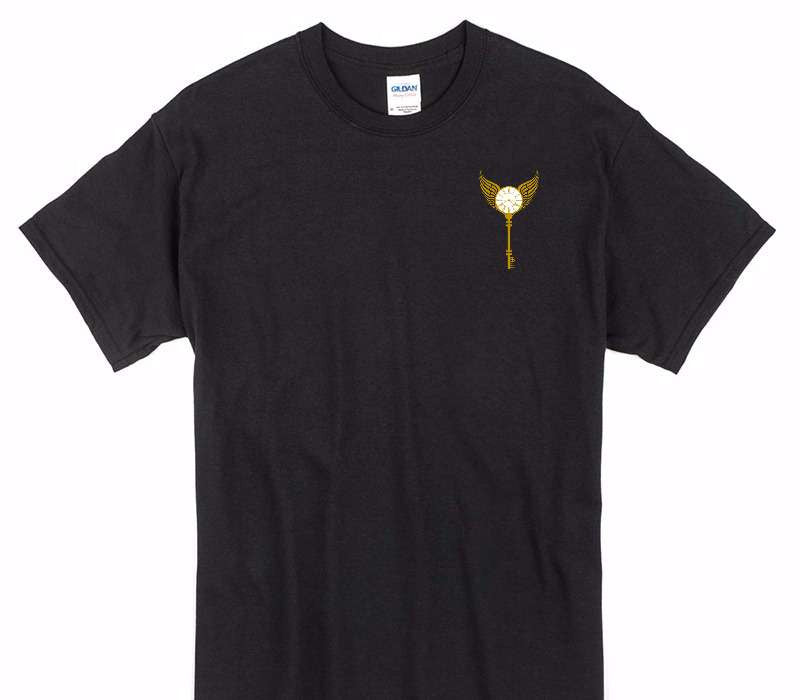 Custom Gildan 100% Cotton Black T-Shirt