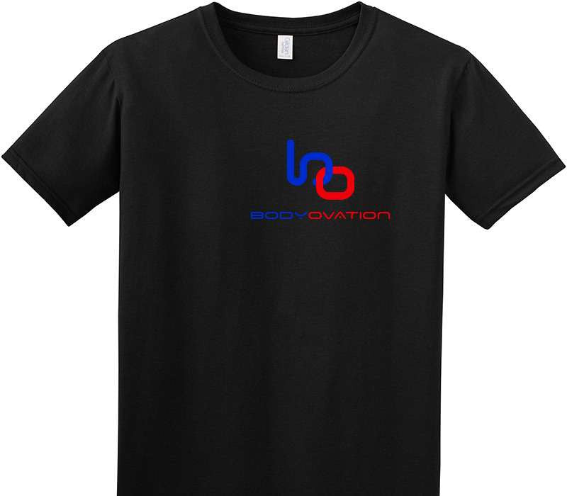 Custom Adult Soft Style 100% Cotton Black T-Shirt