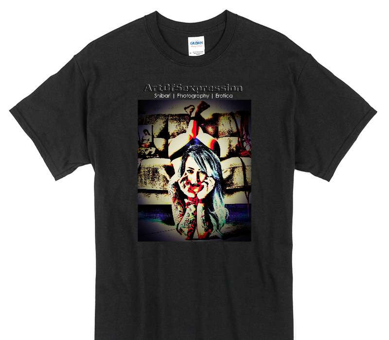 Custom Gildan 100% Cotton Black T-Shirt