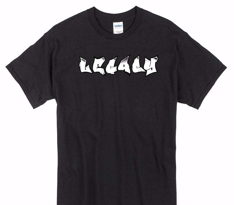 Custom Gildan 100% Cotton Black T-Shirt