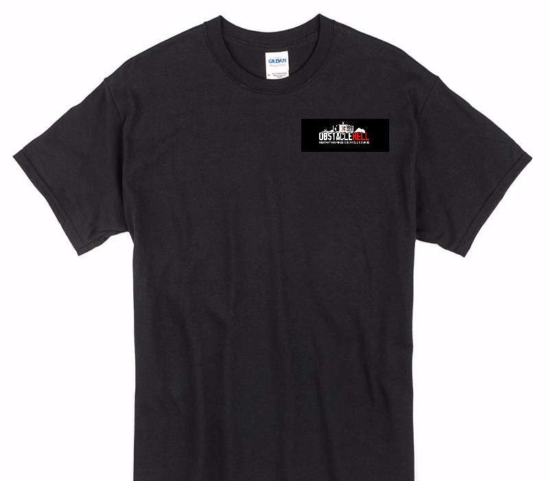 Custom Gildan 100% Cotton Black T-Shirt