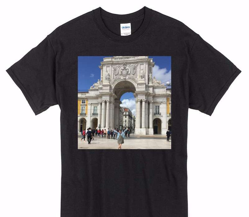 Custom Gildan 100% Cotton Black T-Shirt