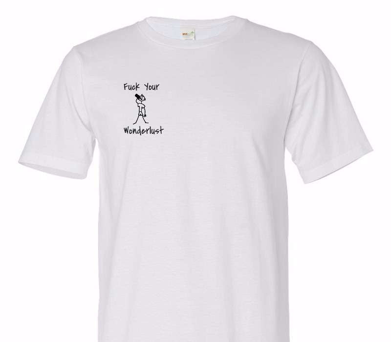 Custom Adult 100% Organic Cotton White T-Shirt
