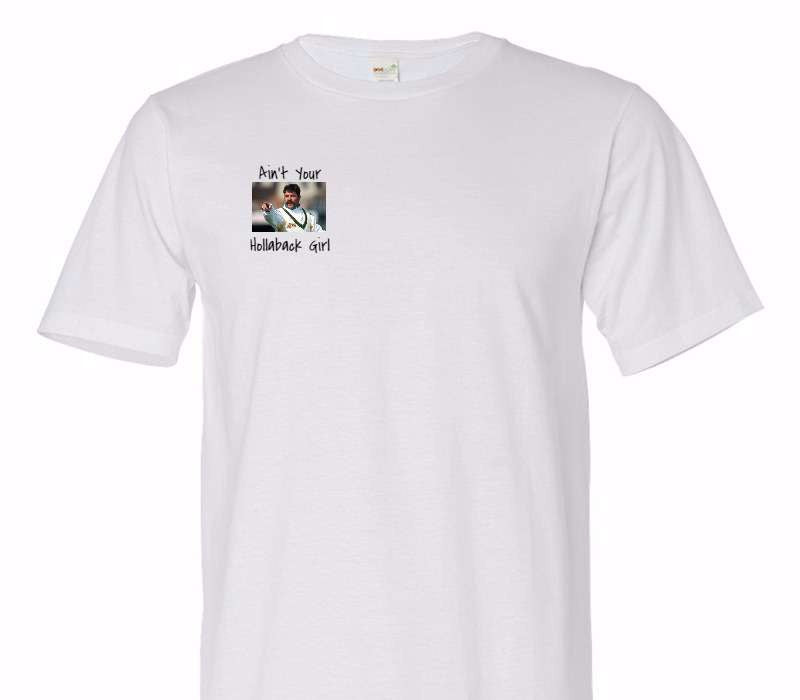 Custom Adult 100% Organic Cotton White T-Shirt