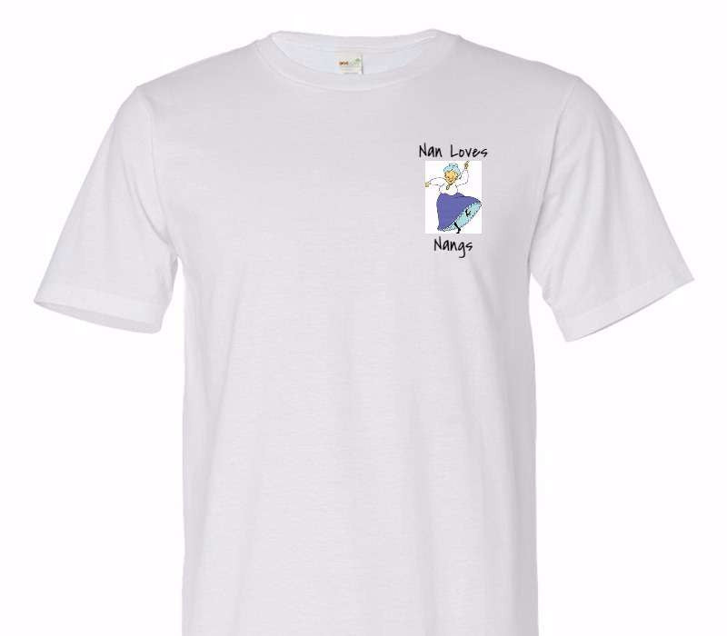 Custom Adult 100% Organic Cotton White T-Shirt