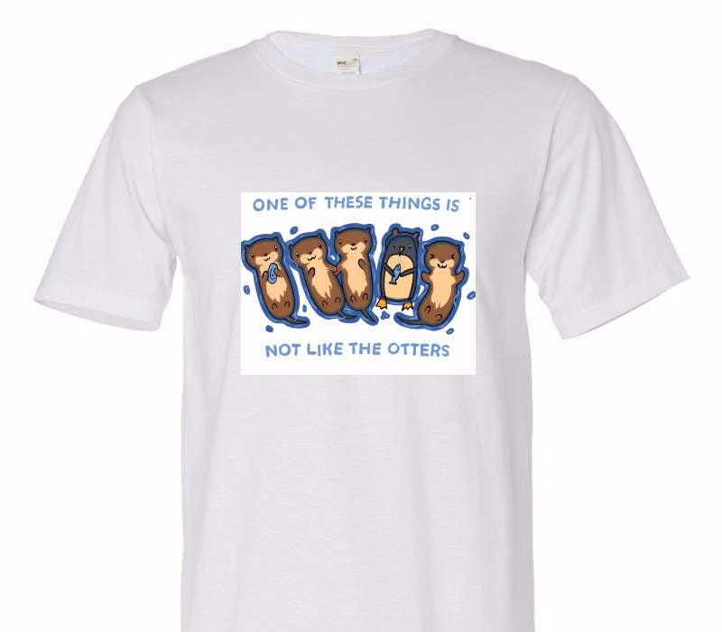 Custom Adult 100% Organic Cotton White T-Shirt