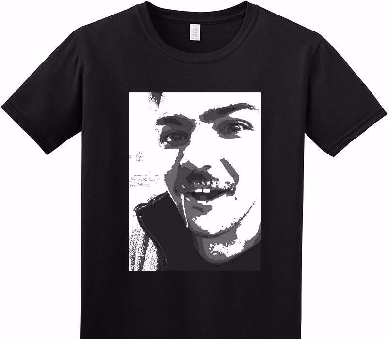 Custom Adult Soft Style 100% Cotton Black T-Shirt