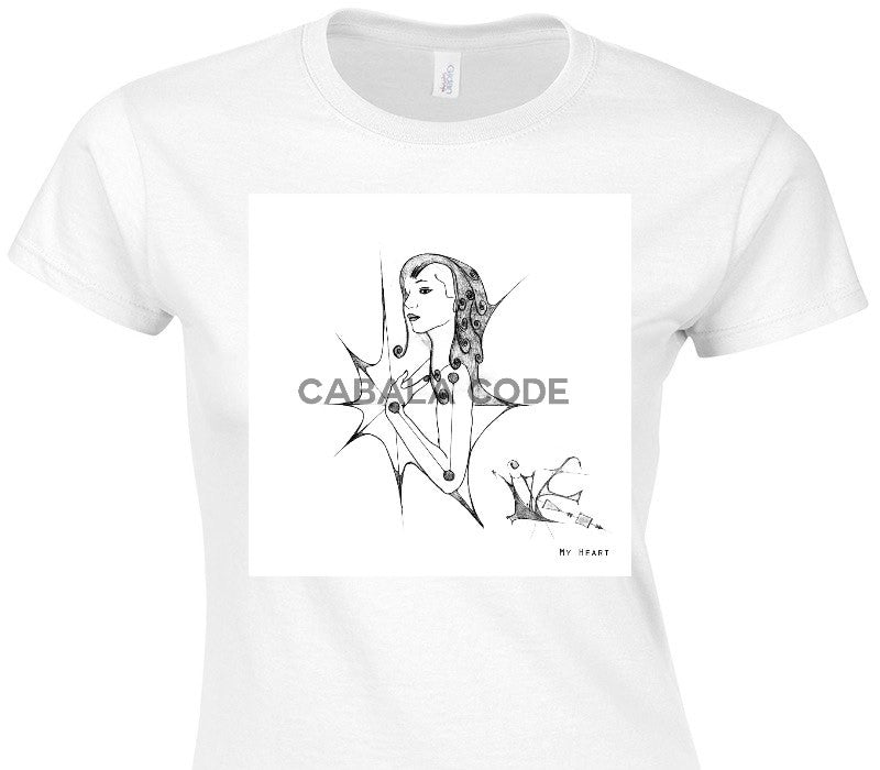 Custom Womens Soft Style 100% Cotton White T-Shirt
