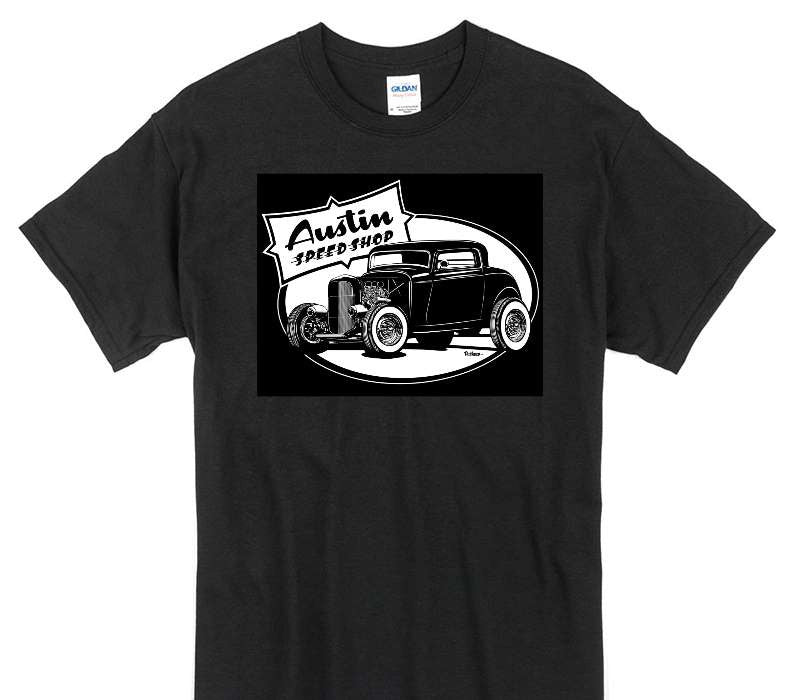 Custom Gildan 100% Cotton Black T-Shirt