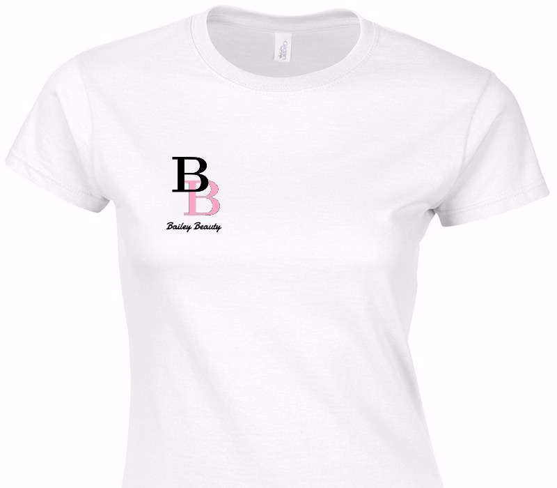 Custom Womens Soft Style 100% Cotton White T-Shirt