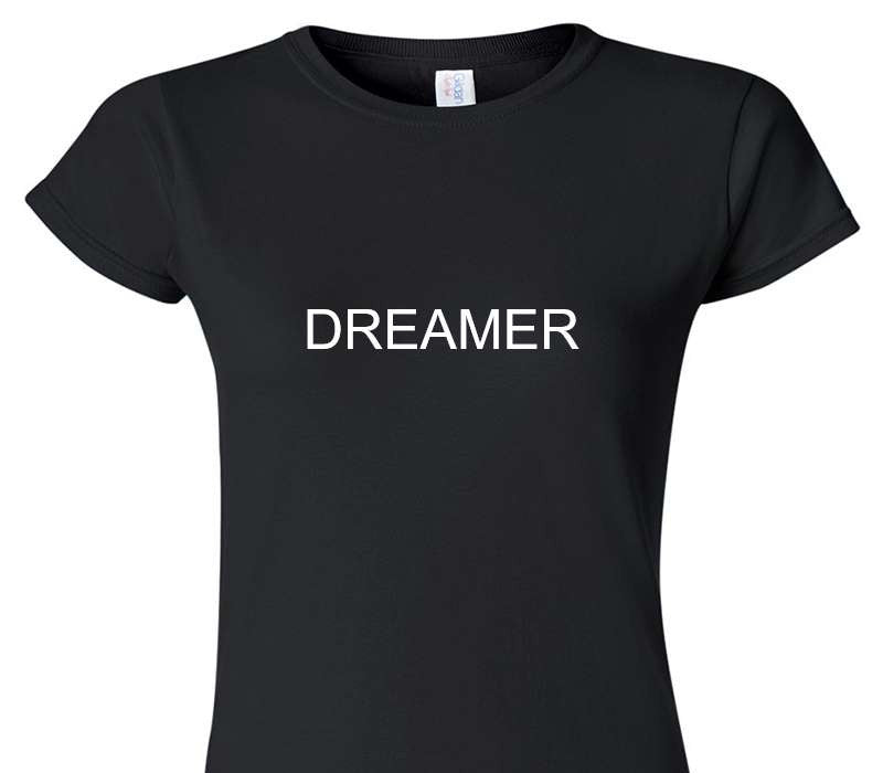 Custom Womens Soft Style 100% Cotton Black T-Shirt
