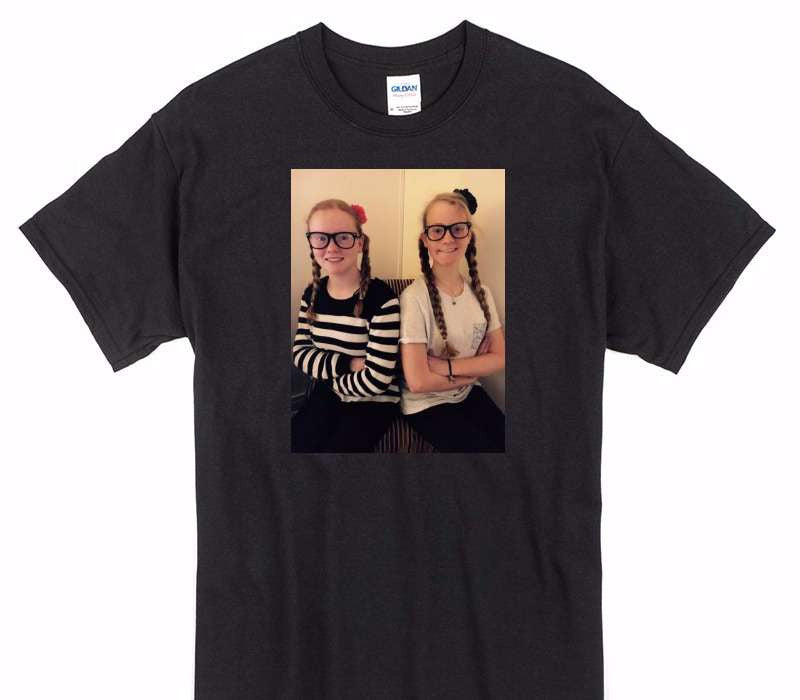 Custom Gildan 100% Cotton Black T-Shirt