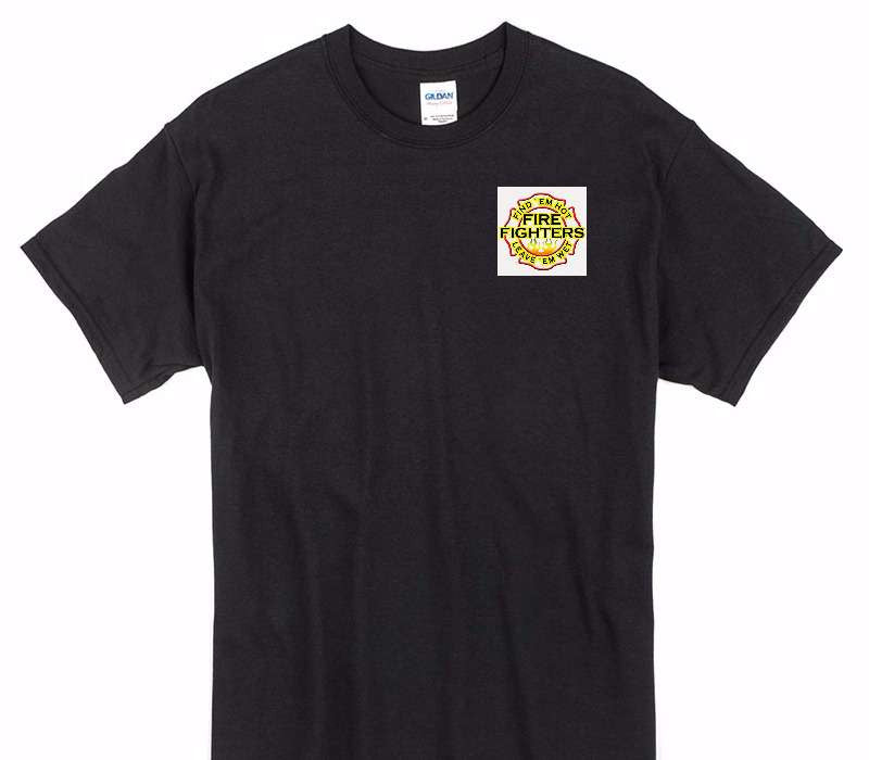 Custom Gildan 100% Cotton Black T-Shirt