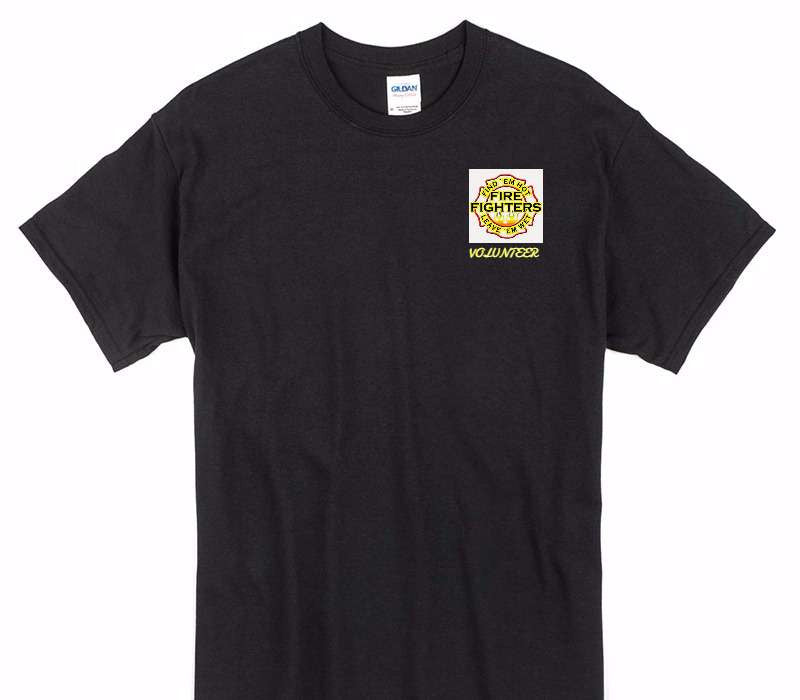 Custom Gildan 100% Cotton Black T-Shirt