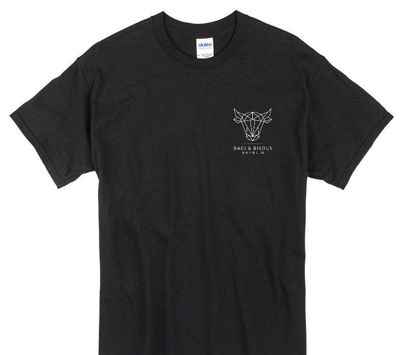 Custom Gildan 100% Cotton Black T-Shirt